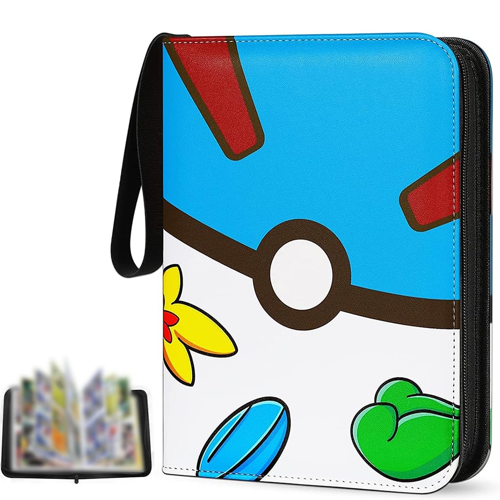 PATPAT® Poke-mon Game Card Binder for 400 Cards Trading Cards Holder Organizer, Poke-mon Cards Collection Bag Game Cards Binder Case, Game Cards Case Gifts for Kids Boys Girls PATPAT® Poke-mon Game Card Binder for 400 Cards Trading Cards Holder Organizer, Poke-mon Cards Collection Bag Game Cards Binder Case, Game Cards Case Gifts for Kids Boys Girls